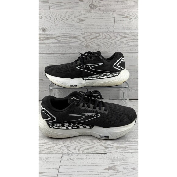 Brooks Glycerin GTS 21 Men\'s Sz 9 Black White Athletic Running Shoes #65 main image 4